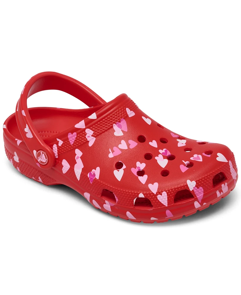 Crocs Women's Classic Valentine's Day Clog Sandals from Finish Line