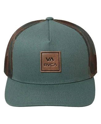 Rvca Men's Teal Va All The Way Trucker Adjustable Hat