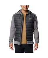 Columbia Men's Charcoal/Gray Purdue Boilermakers Out-Shield Hybrid Full-Zip Hoodie Jacket