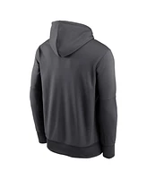 Nike Men's Anthracite Carolina Panthers Prime Logo Name Split Pullover Hoodie