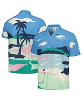 Puma x Ptc Men's Blue Wm Phoenix Open Print Mattr Button-Up Shirt