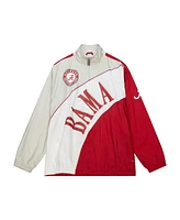 Mitchell & Ness Men's Crimson/Cream Alabama Crimson Tide Arched Retro Lined Full-Zip Windbreaker Jacket