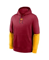 Nike Men's Cardinal/Gold Usc Trojans 2024 Sideline Club Pullover Hoodie