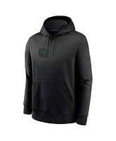 Nike Men's Black Jacksonville Jaguars Edge French Terry Club Pullover Hoodie