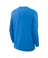 Nike Men's Powder Blue Los Angeles Chargers Rewind Heavy Max 90 Pocket Long Sleeve T-Shirt