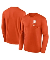 Nike Men's Orange Clemson Tigers Primary Stack Legend Long Sleeve T-Shirt