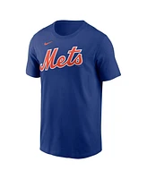 Nike Men's Francisco Alvarez Royal New York Mets Fuse Name Number T-Shirt