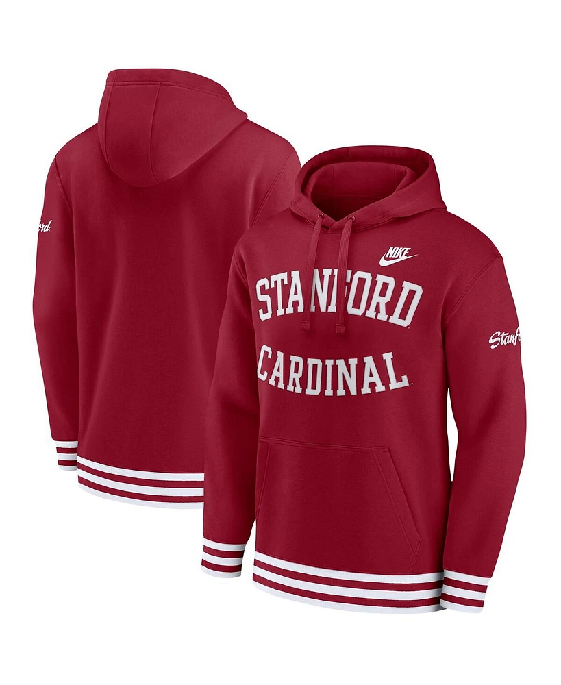 Nike Men's Cardinal Stanford Legacy Retro Pullover Hoodie