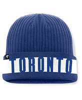 Fanatics Men's Blue Toronto Maple Leafs Blueliner Cuffed Knit Hat