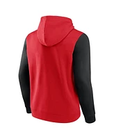 Logo Athletic Men's Red Carolina Hurricanes Deliver Fleece Pullover Hoodie