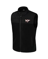 Colosseum Men's Black Virginia Tech Hokies Block The Sun Full-Zip Vest