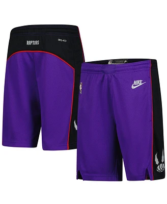 Nike Youth Purple Toronto Raptors 2024/25 City Edition Swingman Performance Shorts