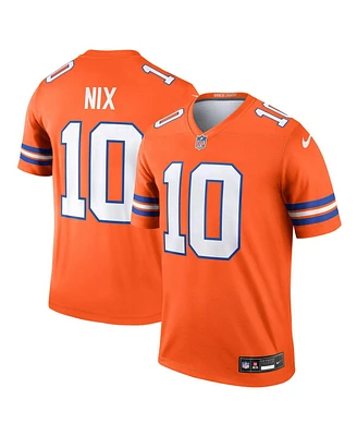 Nike Men's Bo Nix Orange Denver Broncos Alternate Legend Player Performance Top