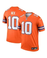 Nike Men's Bo Nix Orange Denver Broncos Alternate Legend Player Performance Top