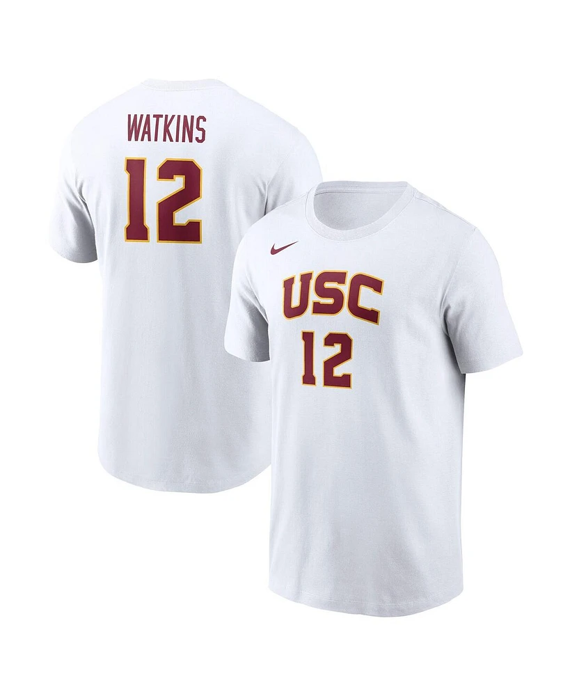 Nike Men's and Women's JuJu Watkins White Usc Trojans Player Name Number T-Shirt