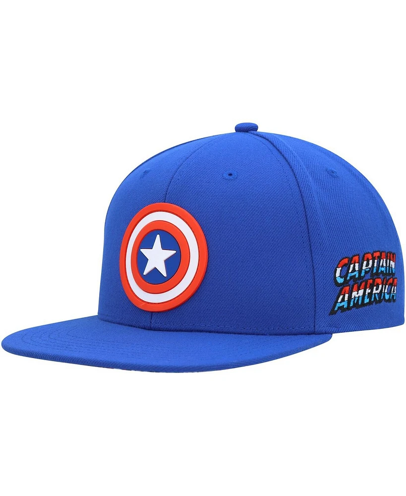 Marvel Youth Royal Captain America Comic Snapback Hat