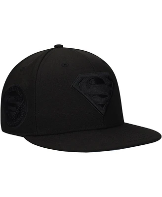 Lids Men's Black Superman Comic Undervisor Fitted Hat