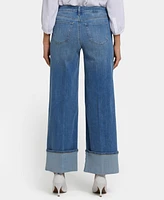Nydj Women's Teresa Wide Leg Cuff Jeans