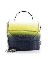 Pre-Owned Chloe Small Aby Lock Bag Embossed Leather