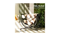 Firewood Rack – Durable Wood Storage Holder for Indoor and Outdoor Use