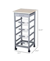 Storage Cabinet and Coffee Bar Cabinet with Shelves for Kitchen and Dining Organization