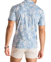 Chubbies Men's The Better BeLeaf It Short Sleeve Leaf Print Polo Shirt