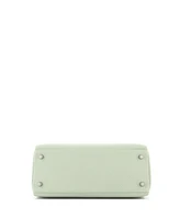 Pre-Owned HERMES Kelly 28 Handbag Grey Togo with Palladium Hardware