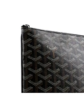 Pre-Owned Goyard Mm Senat Zip Pouch Coated Canvas