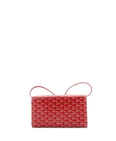 Pre-Owned Goyard Pm Monte Carlo Clutch with Strap Coated Canvas