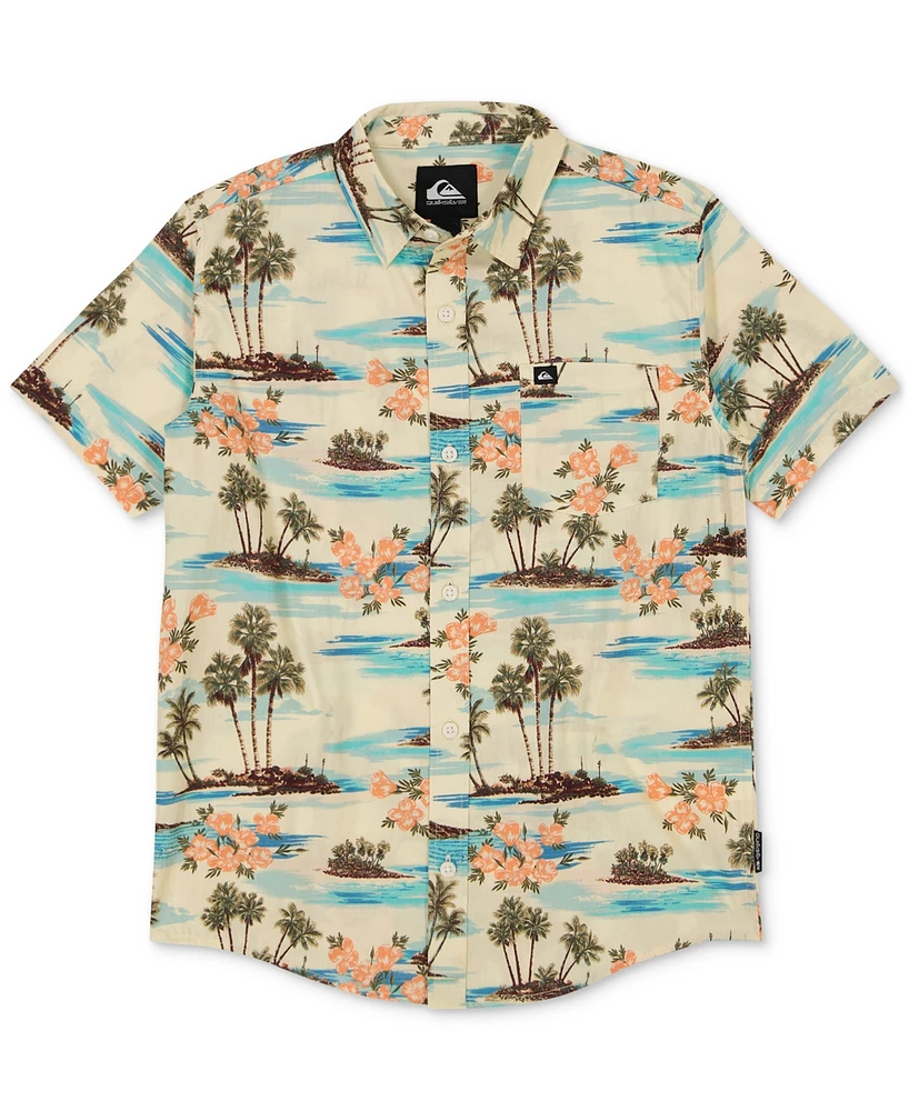 Quiksilver Big Boys Scenic Classic Woven Cotton Shirt