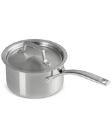 Le Creuset Essential Stainless Steel Round Saucepan with Lid, 2 Qt.