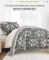 ienjoy Home Utra Soft Reversible 3-Pc. Duvet Cover Set, Full/Queen
