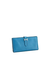 Pre-Owned HERMES Long Bearn Wallet Tadelakt