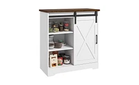 Kitchen Sideboard Storage Cabinet with Shelves and Drawers for Organized Kitchen Space