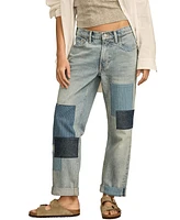 Lucky Brand Women's Legend Mid-Rise Patchwork Boy Jeans