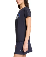 Puma Women's Essential Cotton Cat-Logo Crewneck T-Shirt