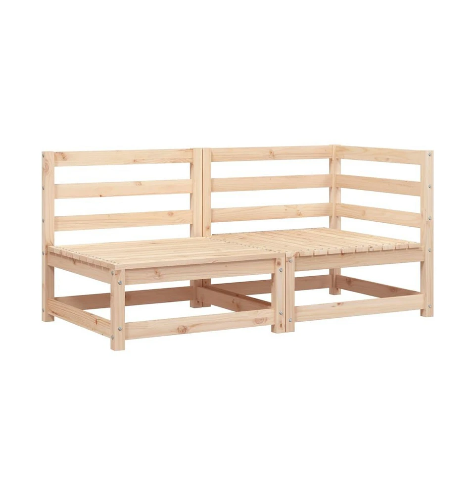 Patio Sofa -Seater Solid Wood Pine