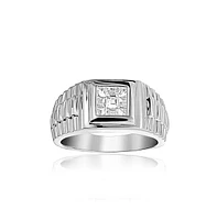 Bling Jewelry Big Square Cubic Zirconia Statement Ring .925 Sterling Silver