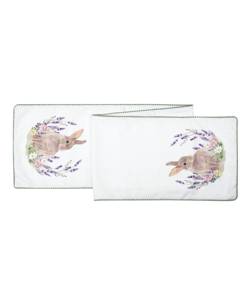 Lilac Rabbit Table Runner