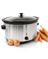 Elite Cuisine 8.5 Quart Stainless Steel Slow Cooker