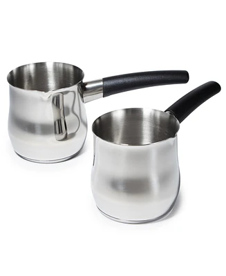 BergHOFF 18 oz. Essentials Stainless Steel Moka Pot, Set of 2