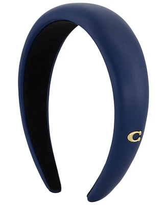 Coach Women's Leather Signature Luxe Headband