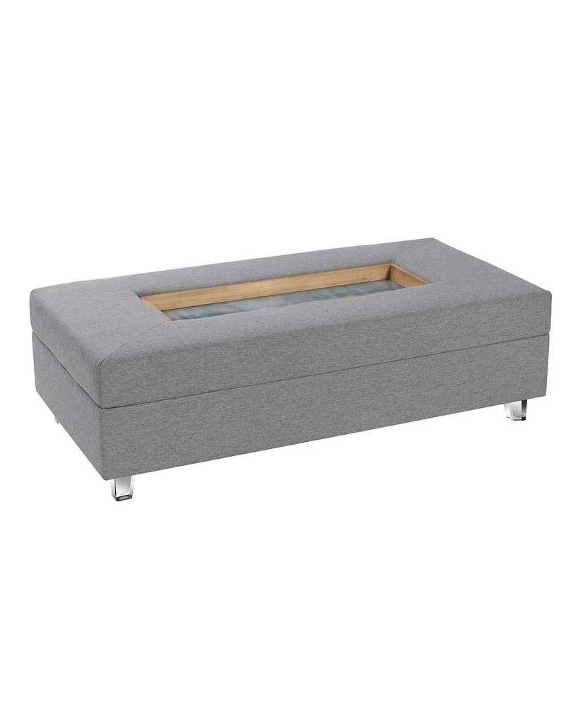 StyleCraft Home Collection 49.6" Wood Austin Allen James Rectangular Contemporary Coffee Table