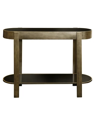 StyleCraft Home Collection 15.5" Iron Jim Gaffey Joseph Oval Modern Console Table