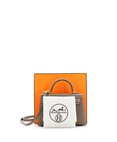 Pre-Owned HERMES Kelly 20 Handbag Grey Epsom with Gold Hardware