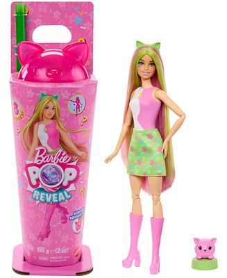 Barbie Pop Reveal Shakes Series Doll & Accessories Set, Scented Cute Kitten Fashion Doll