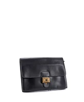 Pre-Owned HERMES Jet Clutch Box Calf