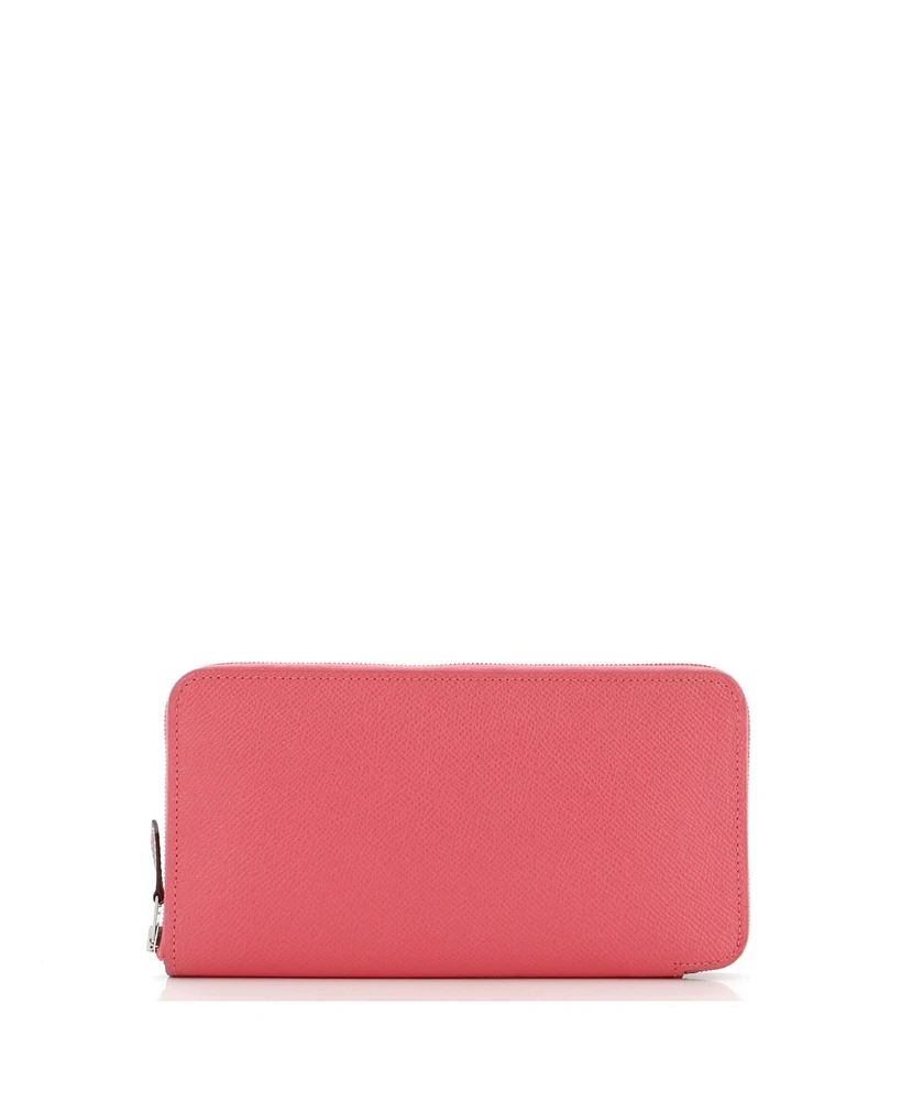 Pre-Owned HERMES Long Azap Zip Around Wallet Silk'in Epsom