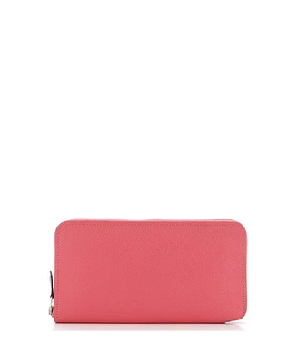 Pre-Owned HERMES Long Azap Zip Around Wallet Silk'in Epsom