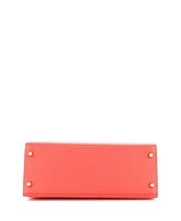 Pre-Owned HERMES Kelly 28 Handbag Red Epsom with Gold Hardware